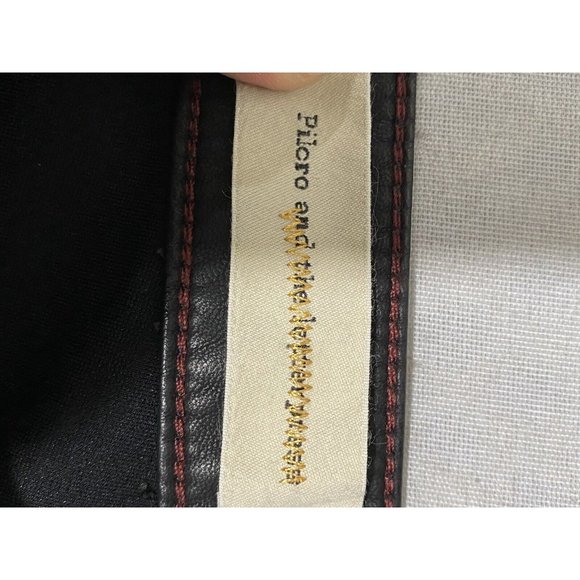 Anthropolgie Pilcro The Stet slim ankle 5 Pocket Pants Faux Leather Size 31p - Picture 7 of 10